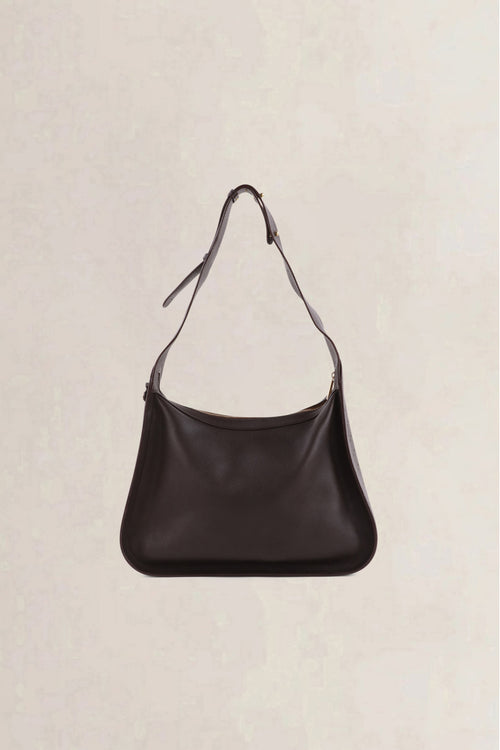 Delvaux Dark Brown Pensée Shoulder Bag