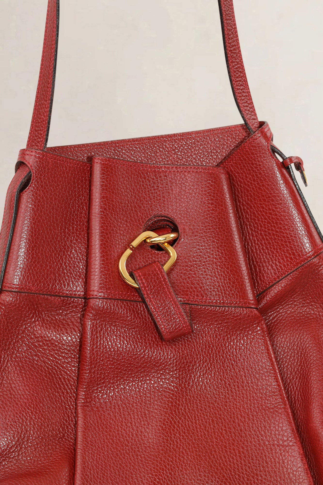 Delvaux Rosso Faust Shoulder Bag