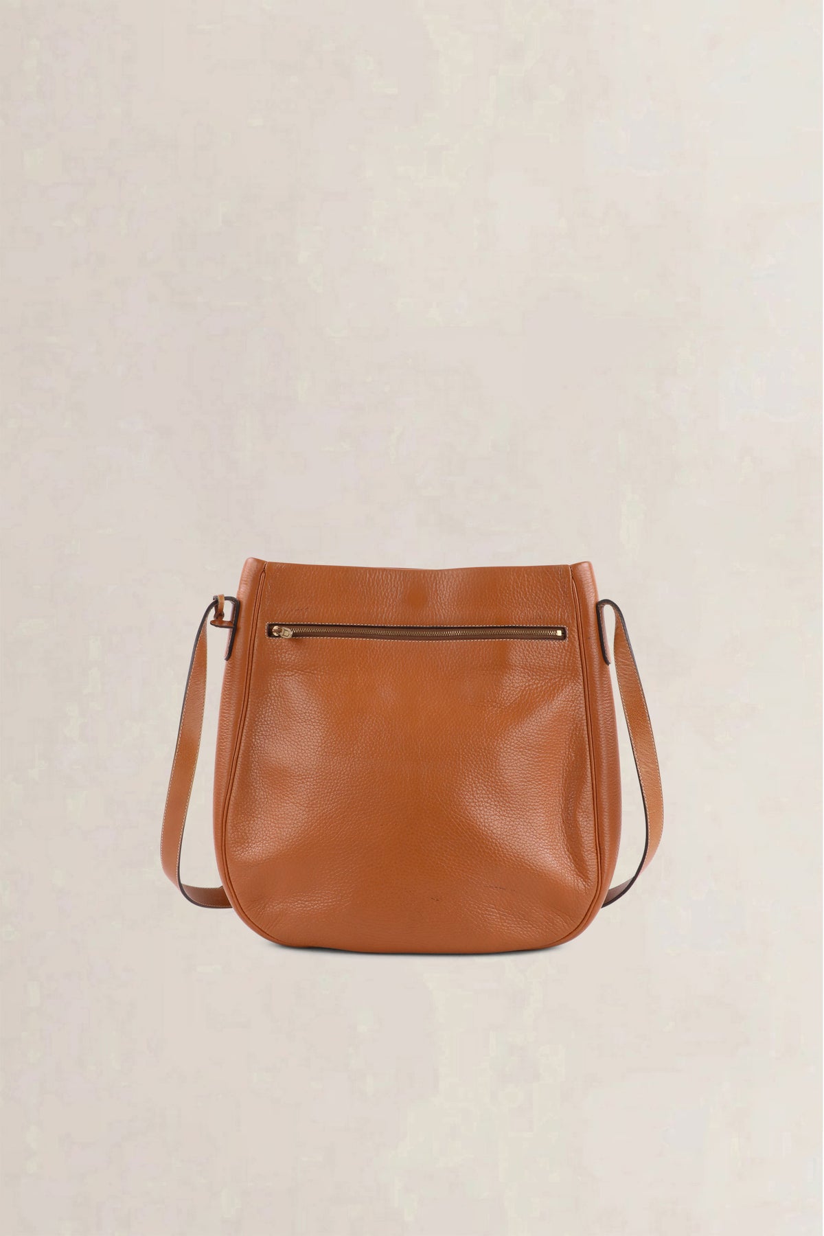 Delvaux Cognac Bannière Jumping Calf Crossbody Bag
