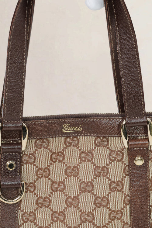 Gucci Brown Mini Abbey Top Handle Bag