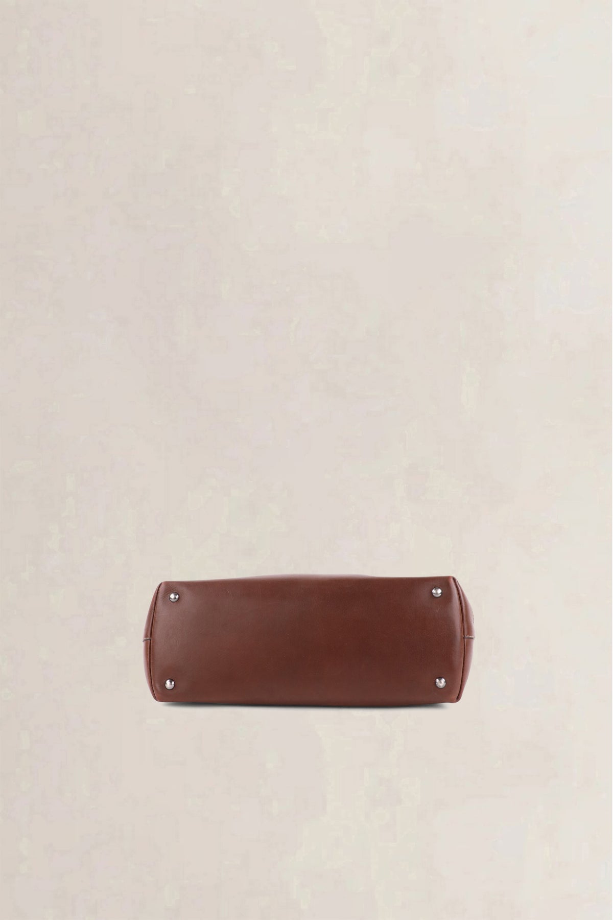 Delvaux Dark Brown Deux Le Dix Top Handle Bag