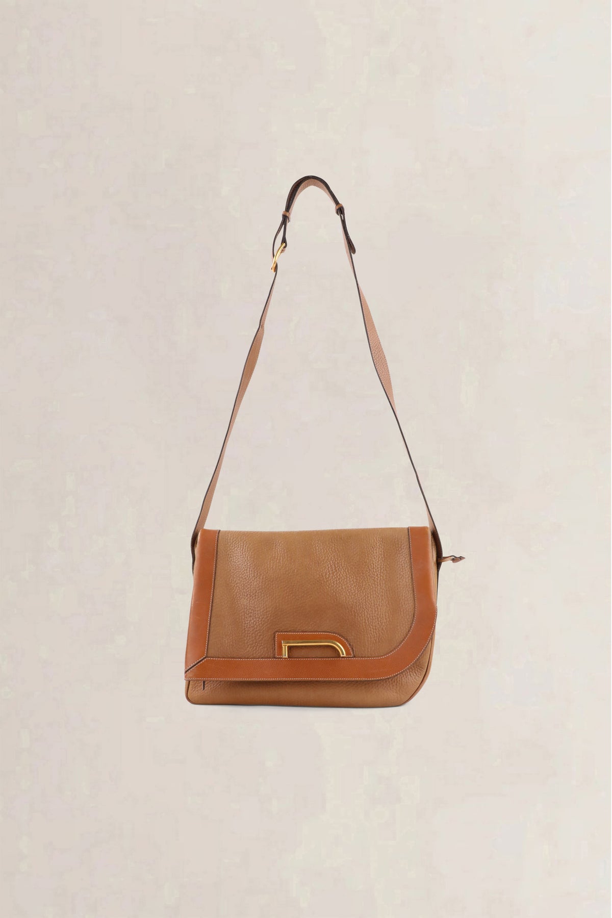 Delvaux Vintage Cognac Crossbody Bag