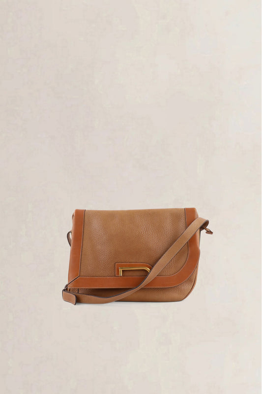 Delvaux Vintage Cognac Crossbody Bag