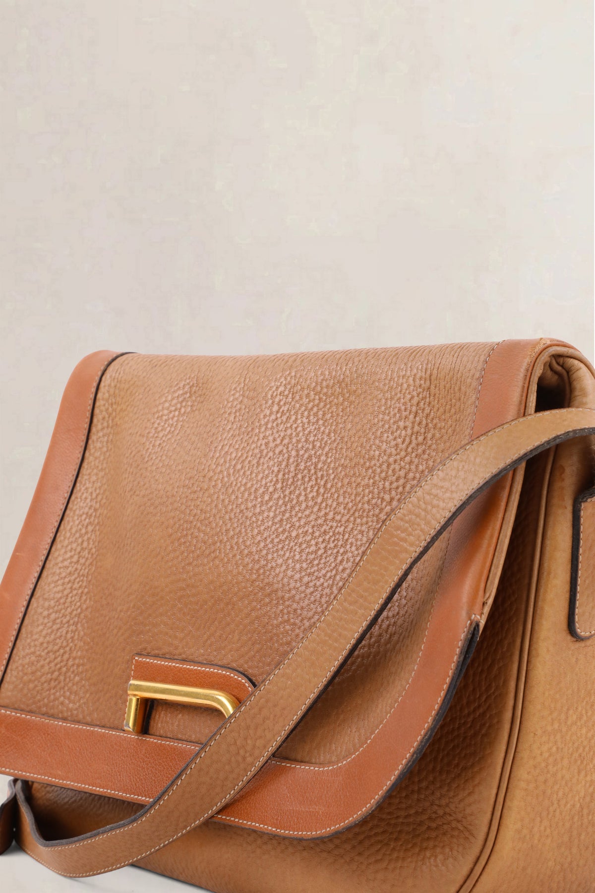 Delvaux Vintage Cognac Crossbody Bag