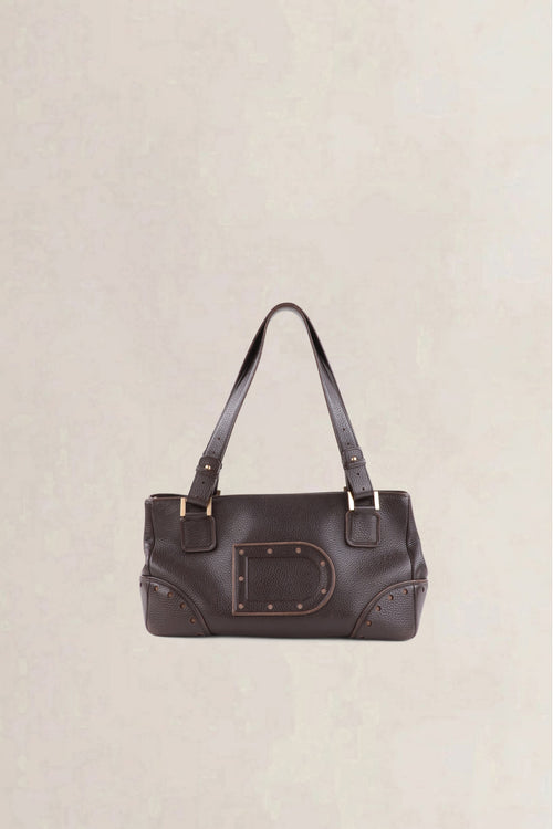 Delvaux Dark Brown Le Jacques Shoulder Bag