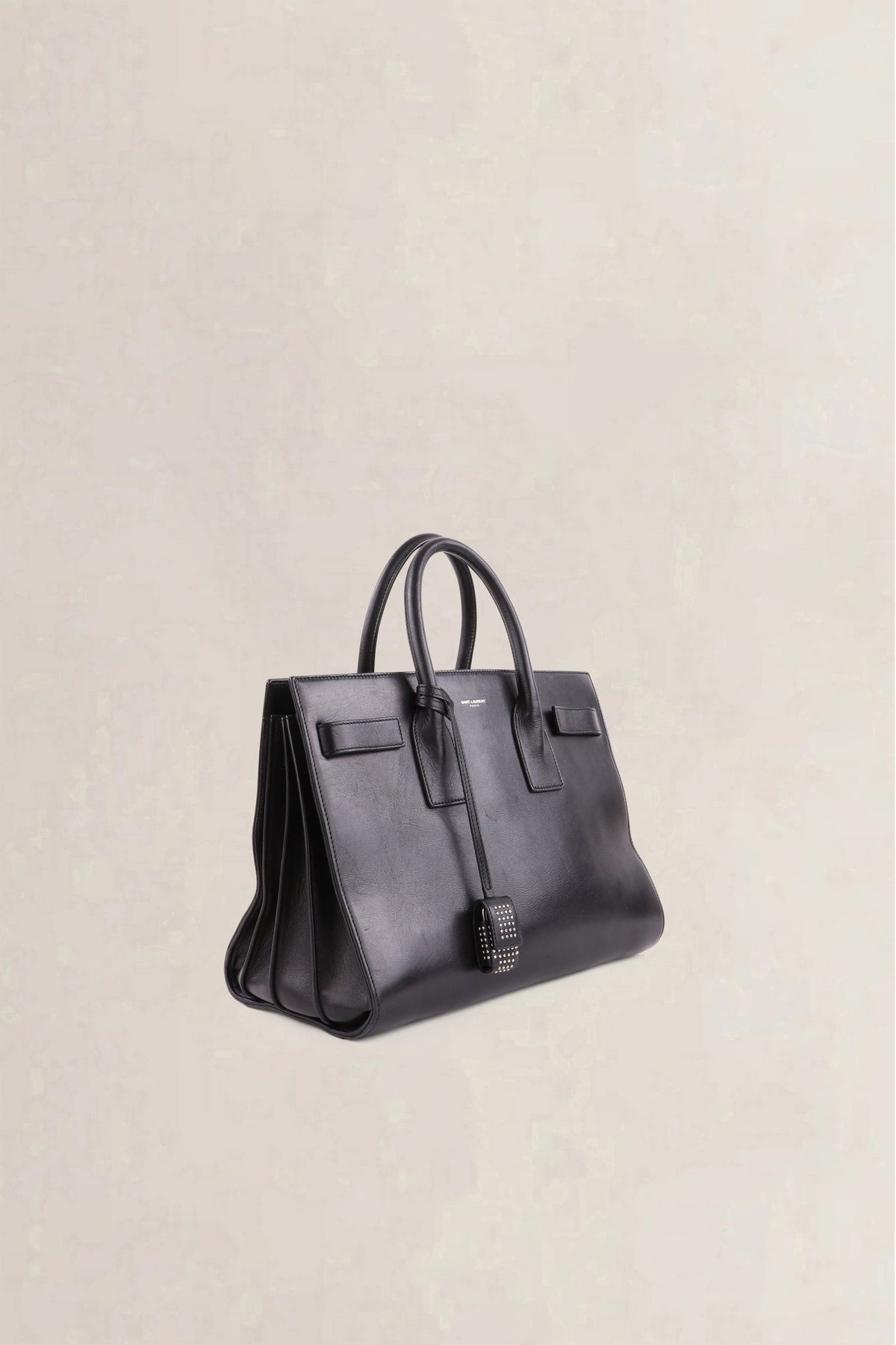 Saint Laurent Black Sac de Jour Small Top Handle Bag