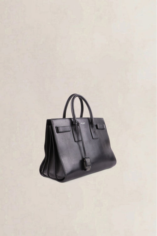 Saint Laurent Black Sac de Jour Small Top Handle Bag