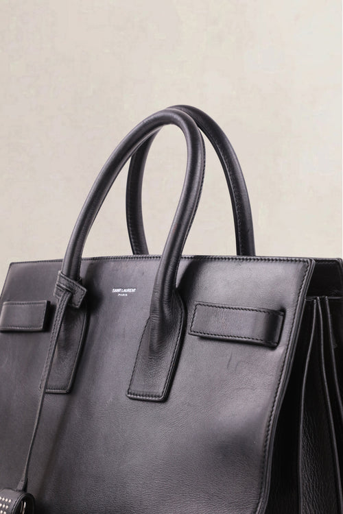 Saint Laurent Black Sac de Jour Small Top Handle Bag