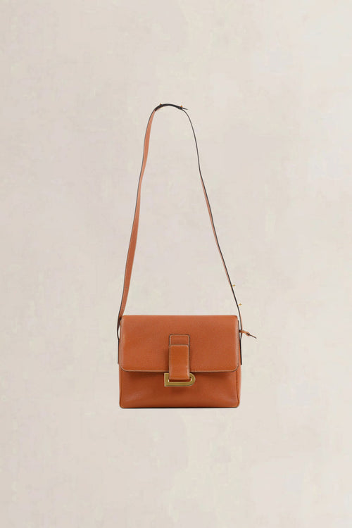 Delvaux Camel Poirier Crossbody Bag
