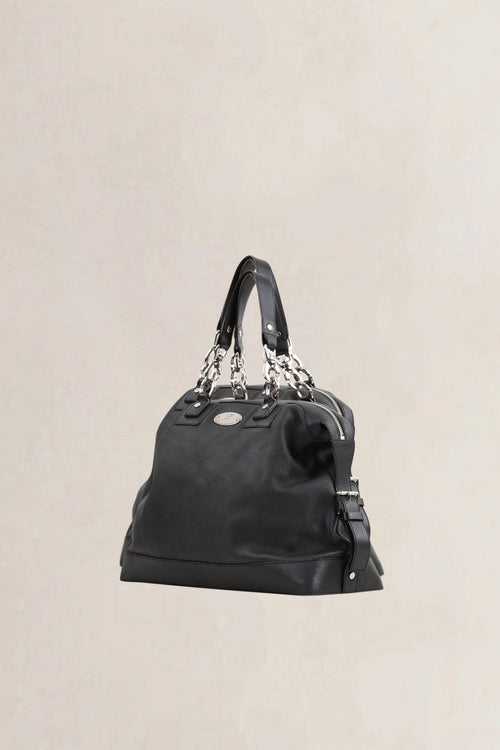 Céline Black Leather Shoulder Bag