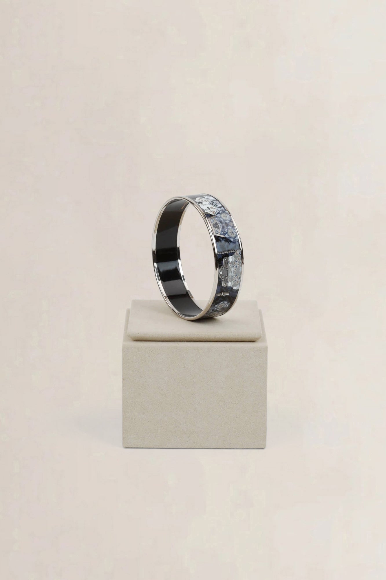 Hermès Blue/Grey Enamel Bracelet
