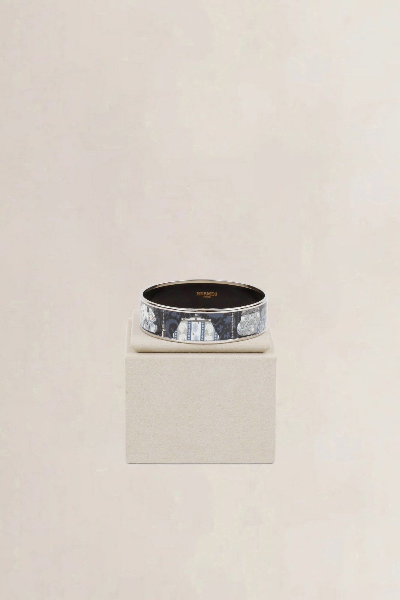 Hermès Blue/Grey Enamel Bracelet