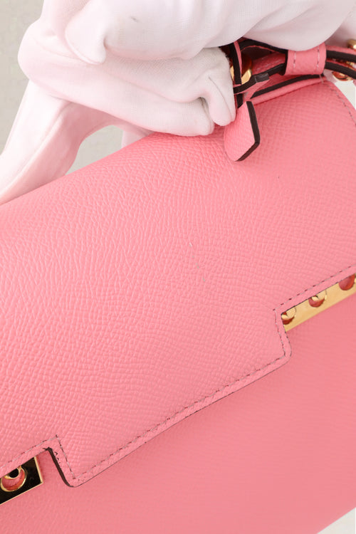 Delvaux Pink Tempête Alpina Calf Small Crossbody Bag