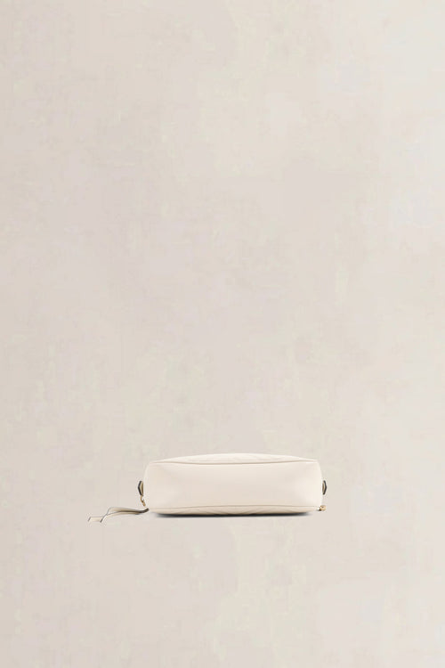 Gucci White Marmont Camera Crossbody Bag