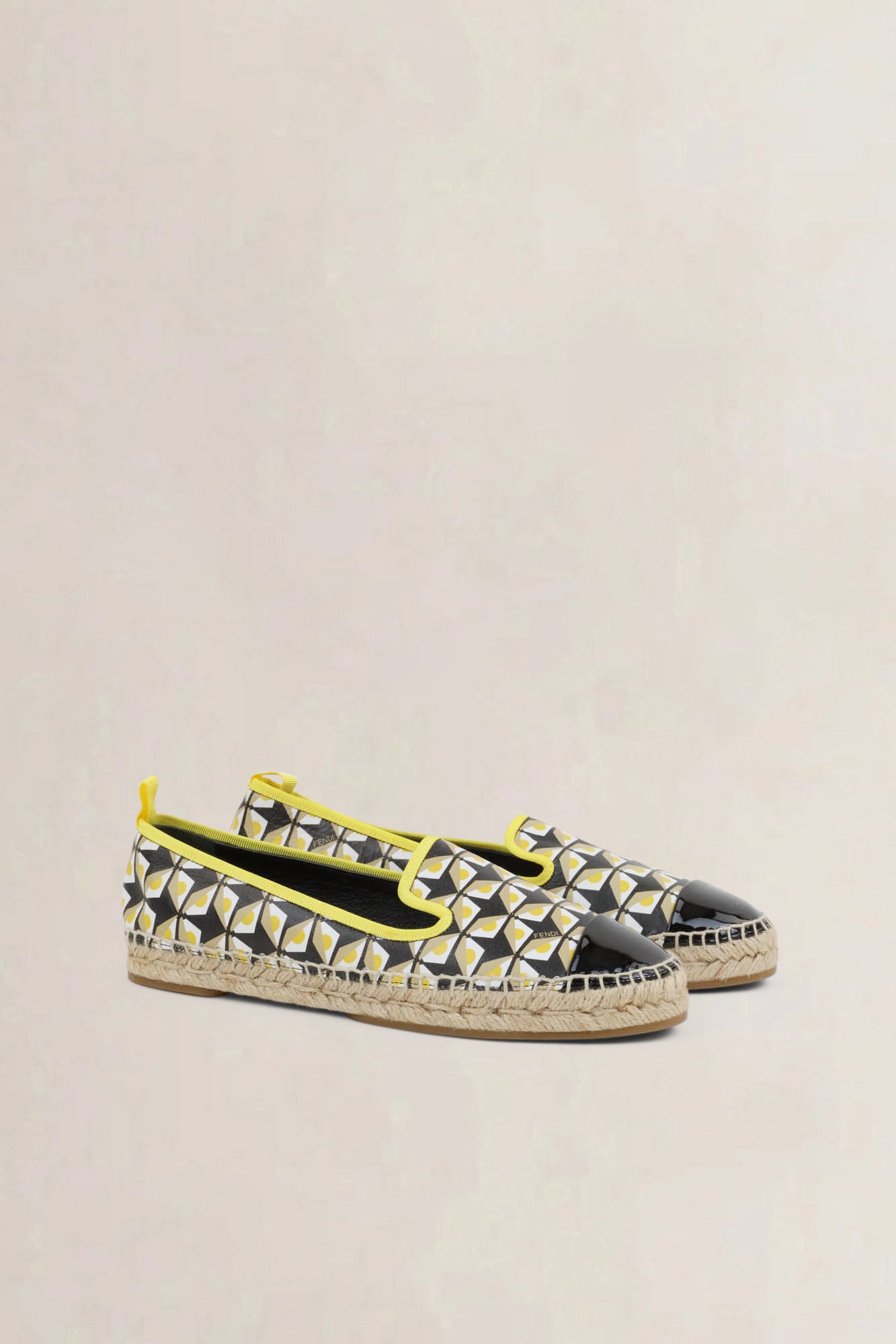 Fendi Black/Yellow Espadrilles