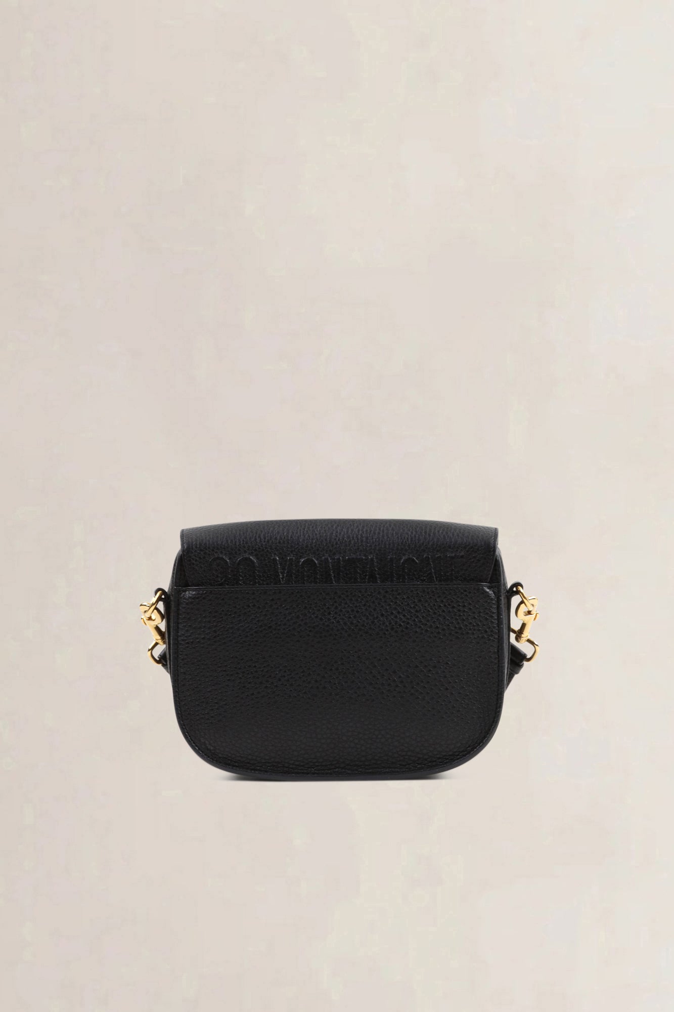 Christian Dior Black Grained Calfskin Bobby Medium Crossbody Bag