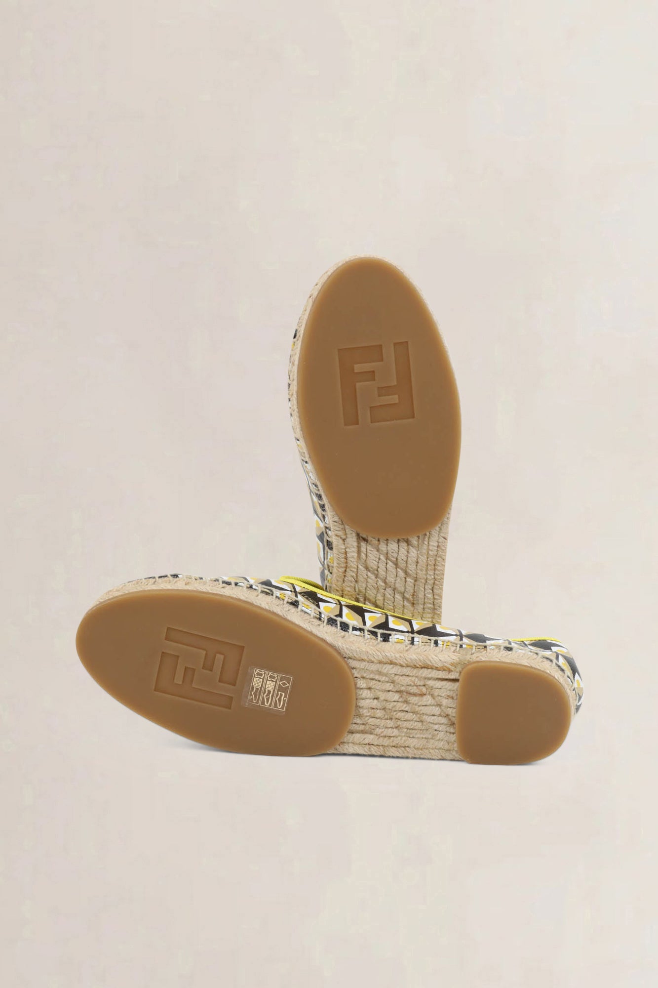 Fendi Black/Yellow Espadrilles