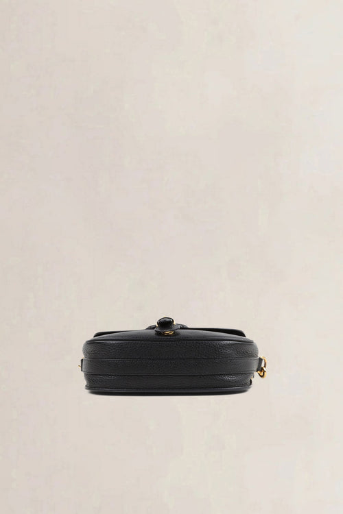 Christian Dior Black Grained Calfskin Bobby Medium Crossbody Bag