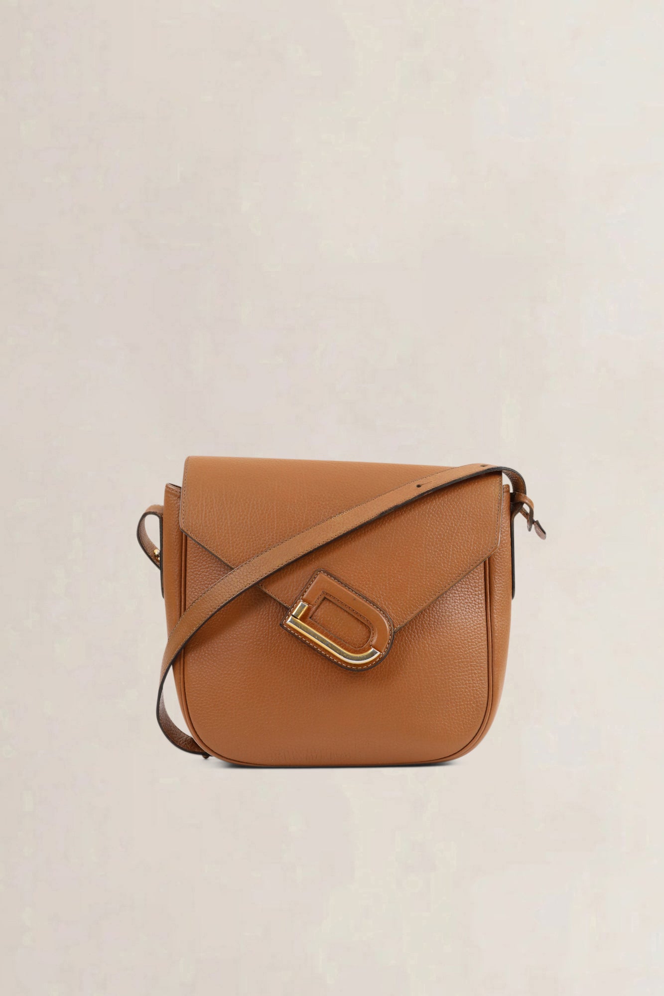 Delvaux Brown Leather Orphé Crossbody Bag
