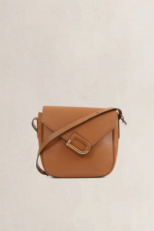 Delvaux Brown Leather Orphé Crossbody Bag