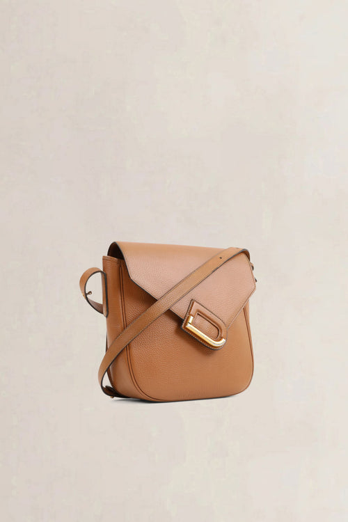 Delvaux Brown Leather Orphé Crossbody Bag