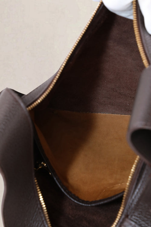 Delvaux Dark Brown Pensée Shoulder Bag