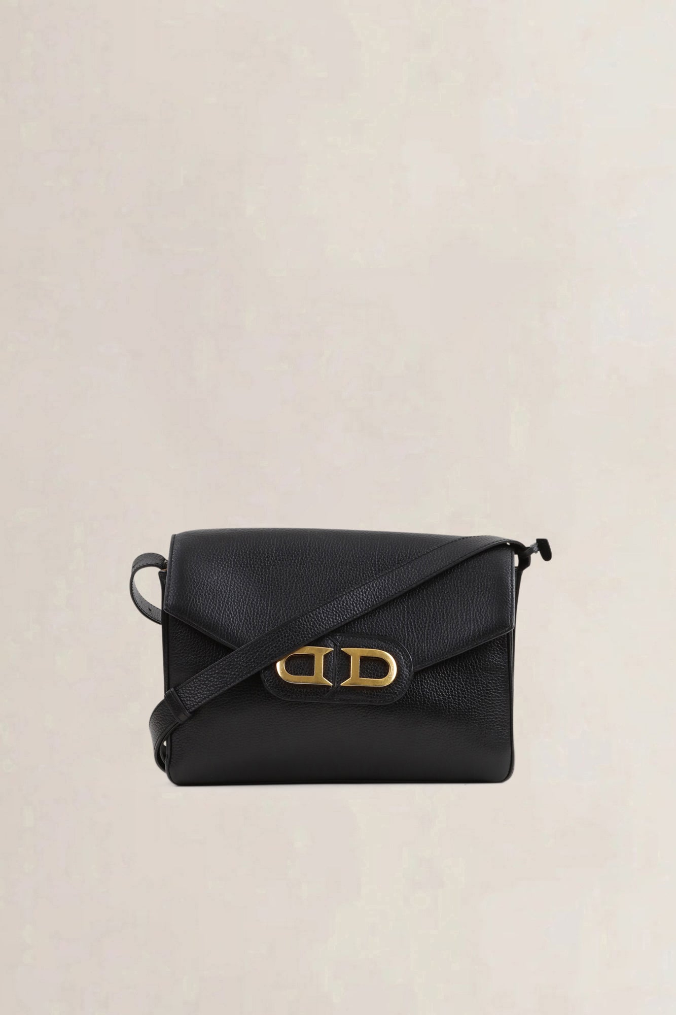 Delvaux Black Double D Crossbody Bag
