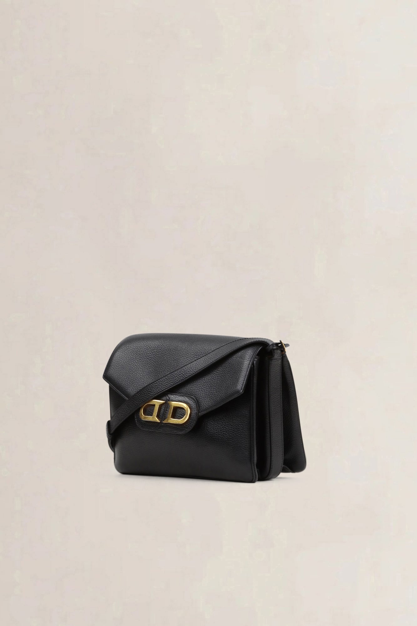 Delvaux Black Double D Crossbody Bag