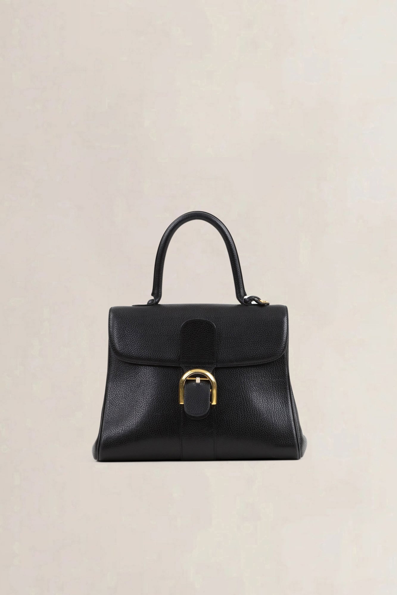 Delvaux Brillant Black MM Top Handle Bag