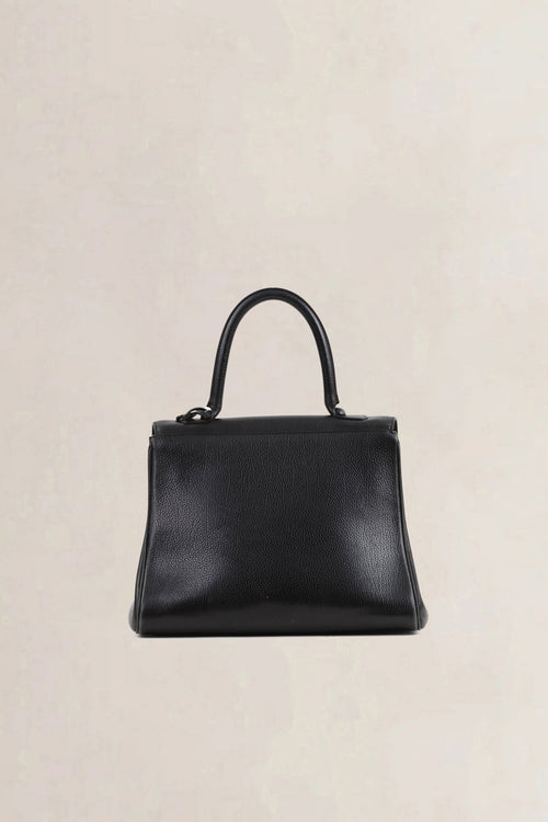 Delvaux Brillant Black MM Top Handle Bag