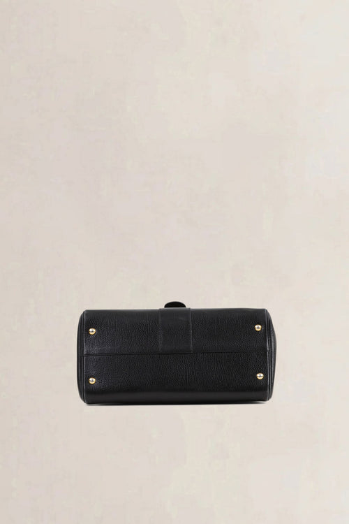 Delvaux Brillant Black MM Top Handle Bag