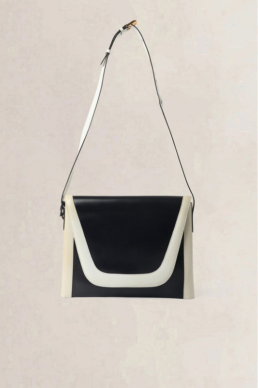 Delvaux Black & White Vintage Crossbody Bag