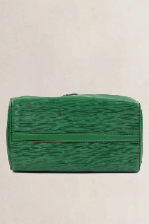 Louis Vuitton Borneo Green Epi Leather Speedy 30 Top Handle Bag