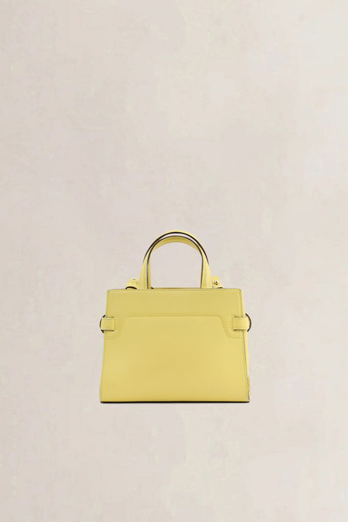 Delvaux Tempête Crush Yellow Mini Crossbody Bag