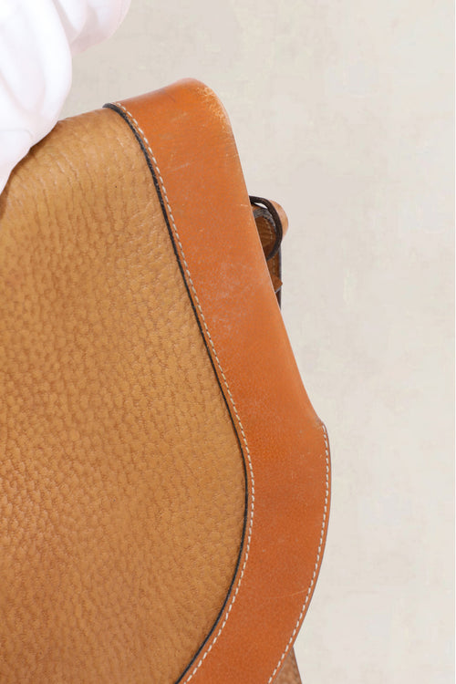 Delvaux Vintage Cognac Crossbody Bag
