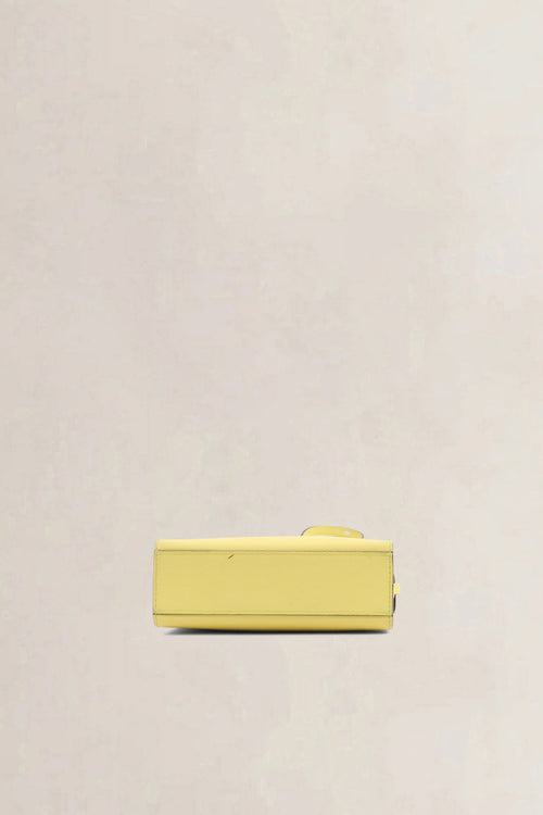 Delvaux Tempête Crush Yellow Mini Crossbody Bag