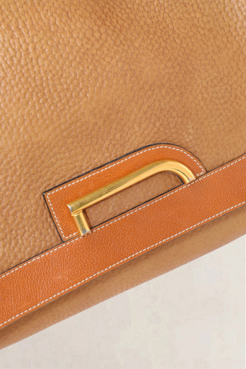 Delvaux Vintage Cognac Crossbody Bag