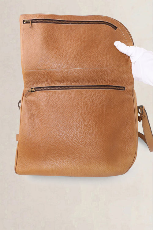 Delvaux Vintage Cognac Crossbody Bag