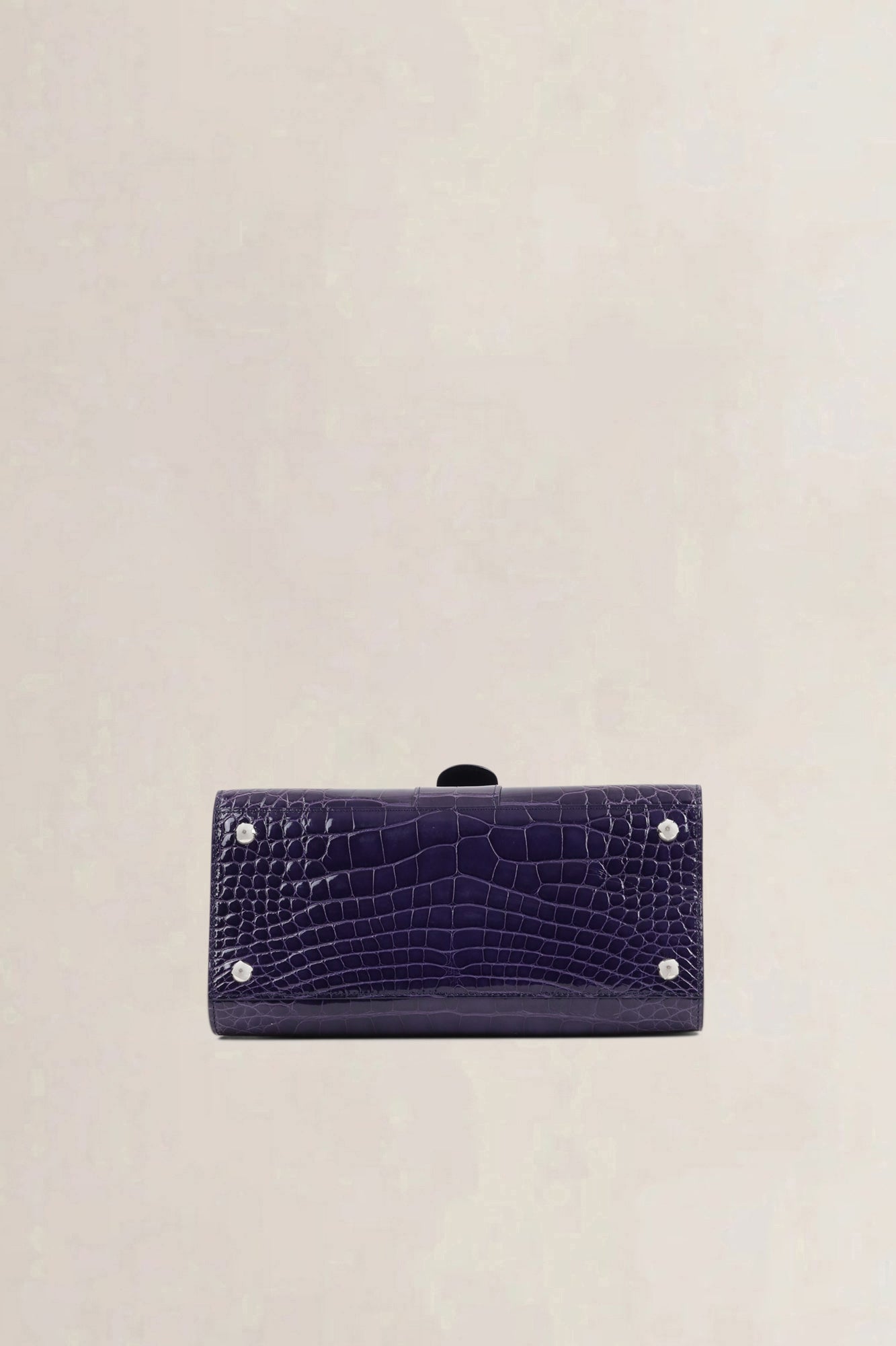Delvaux Brillant Prune Crocodile MM Crossbody Bag
