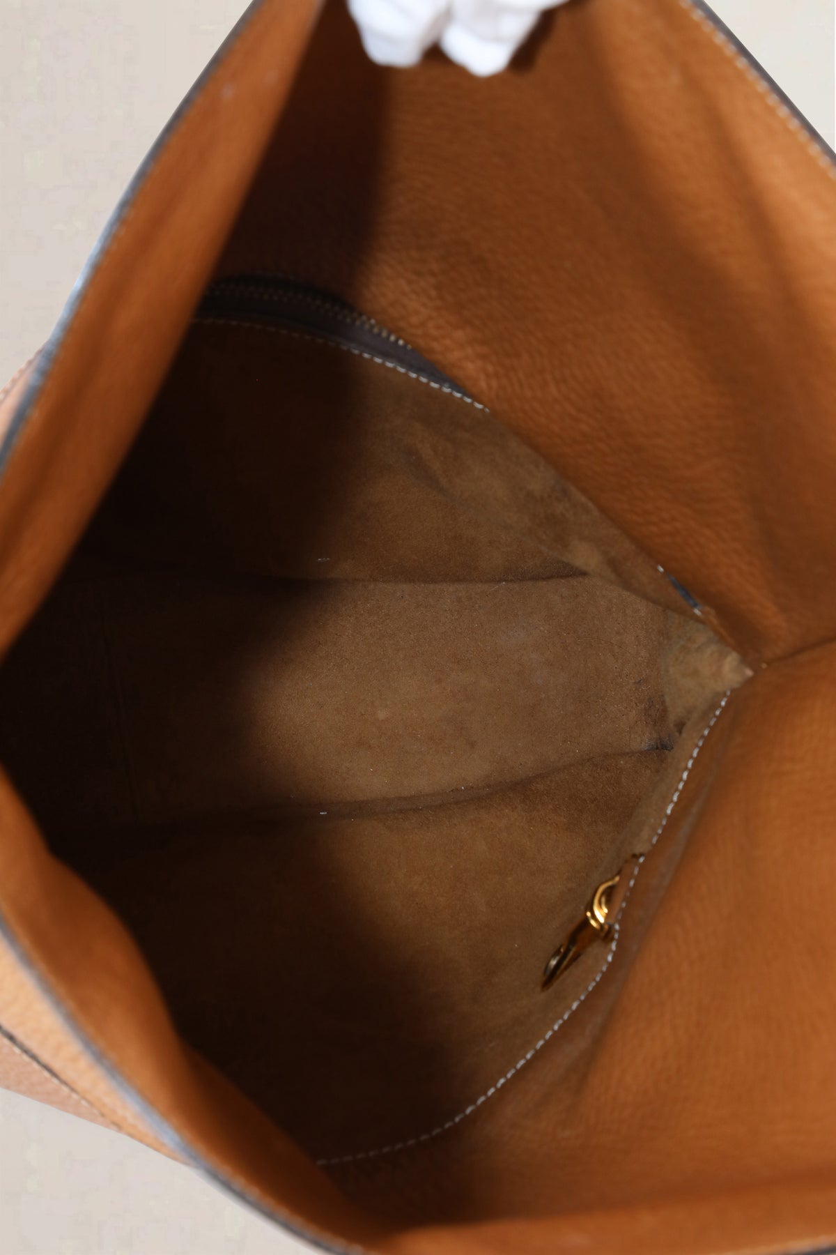 Delvaux Vintage Cognac Crossbody Bag