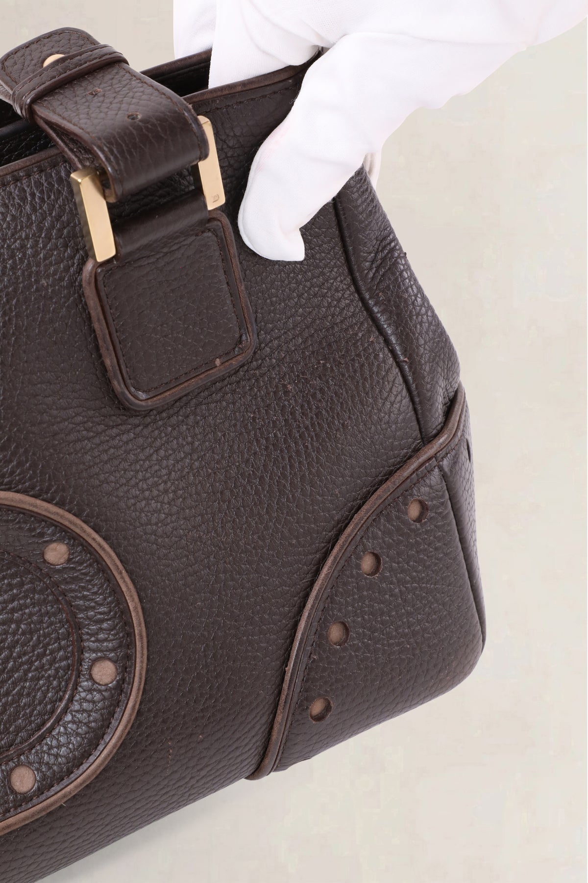 Delvaux Dark Brown Le Jacques Shoulder Bag