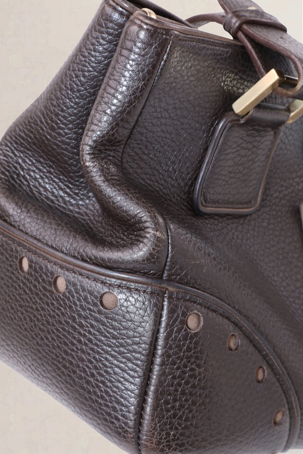 Delvaux Dark Brown Le Jacques Shoulder Bag