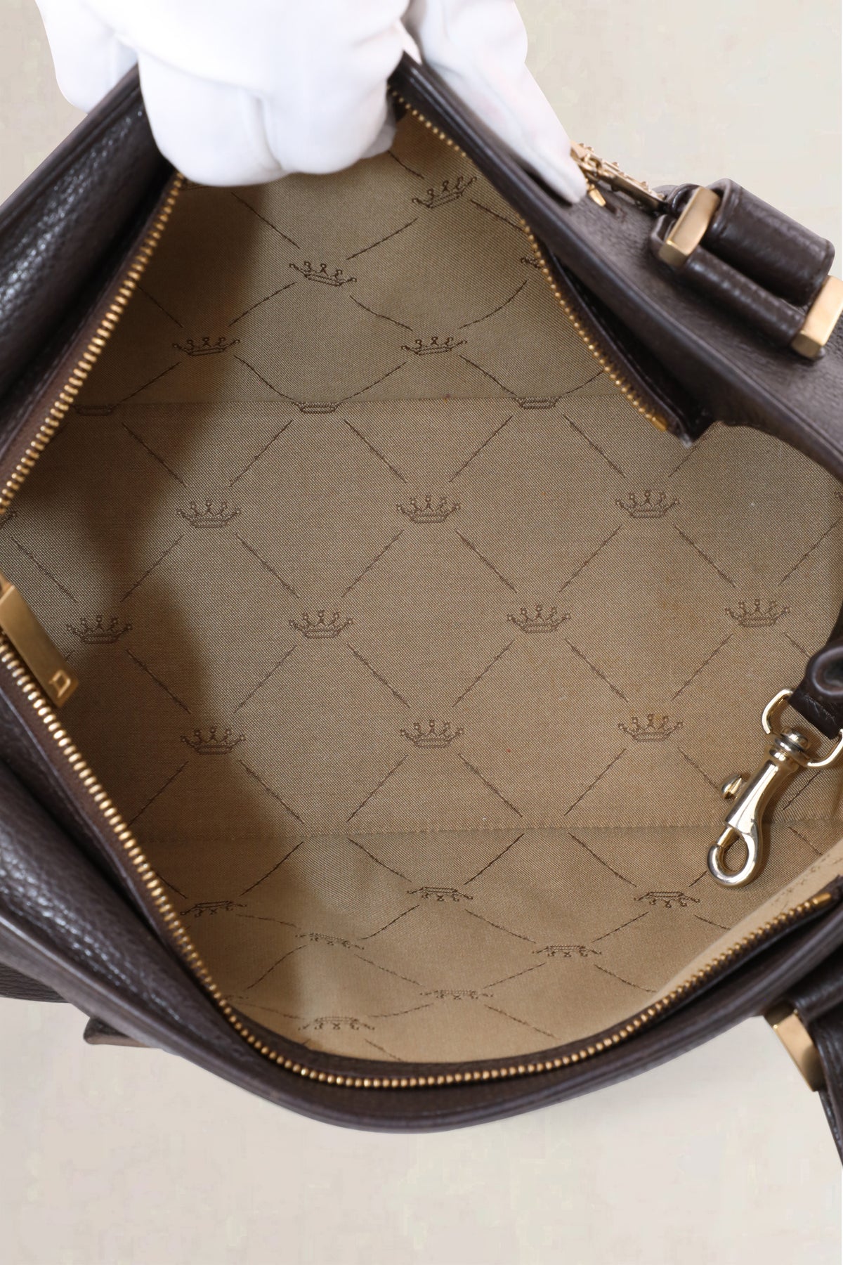 Delvaux Dark Brown Le Jacques Shoulder Bag