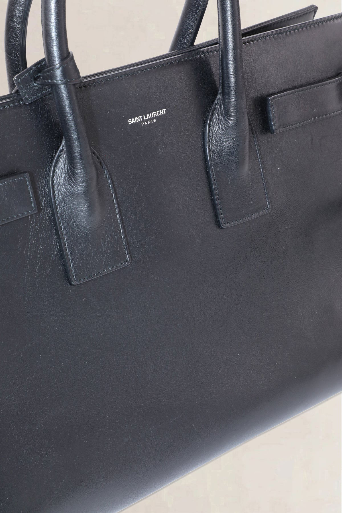 Saint Laurent Black Sac de Jour Small Top Handle Bag