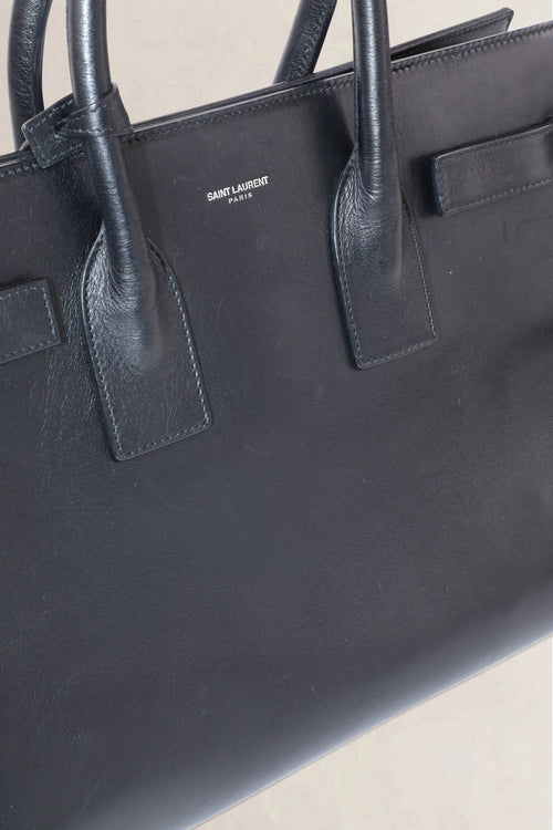 Saint Laurent Black Sac de Jour Small Top Handle Bag