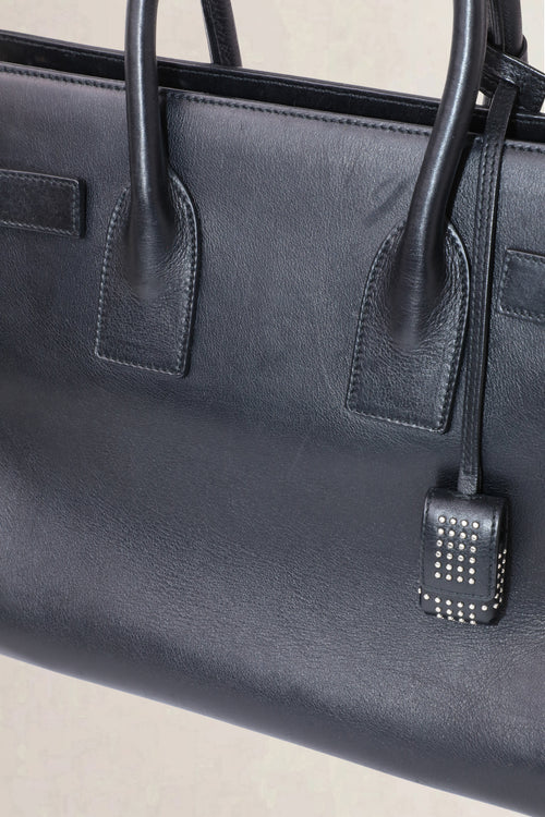 Saint Laurent Black Sac de Jour Small Top Handle Bag