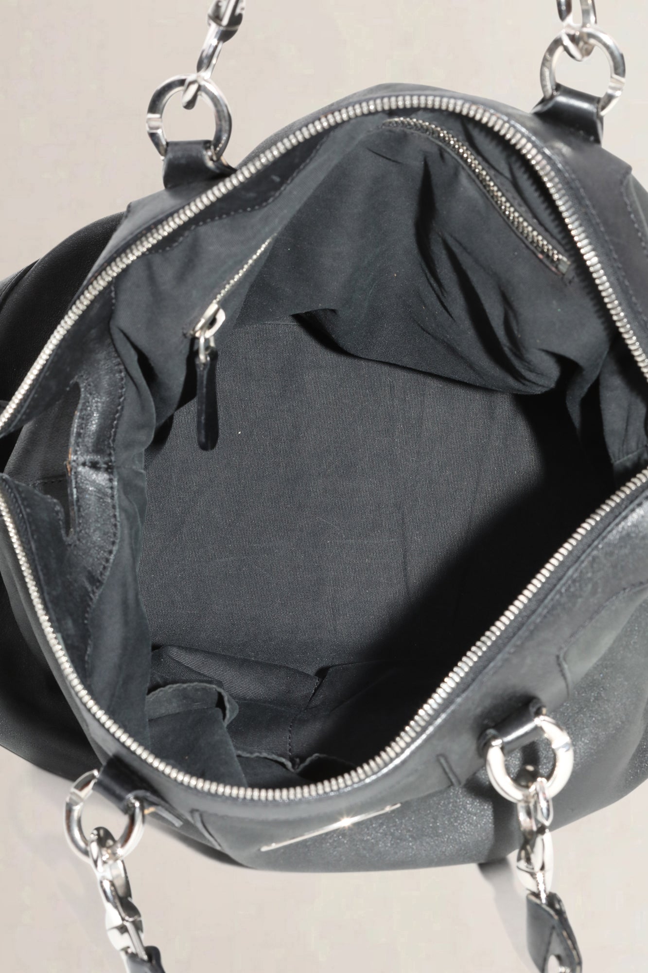 Céline Black Leather Shoulder Bag