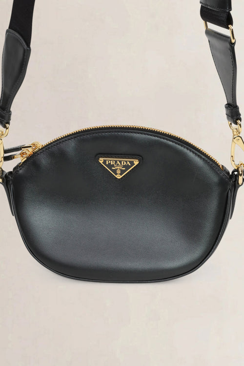 Prada Black Leather Crossbody Bag
