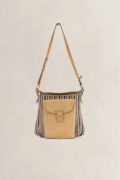 Delvaux Multicolor Flou Toile de Cuir Crossbody Bag