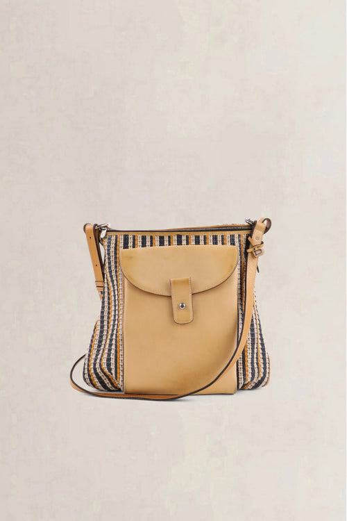 Delvaux Multicolor Flou Toile de Cuir Crossbody Bag